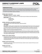 CFL MSDS